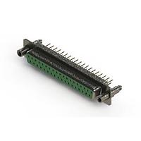 EDAC 628-M37-221-GN6 ຕົວເຊື່ອມ D-Sub - ຕົວເຊື່ອມ D-Sub ປະເພດຄວາມໜາແຮງມາດຕະຖານ ແບບຕັ້ງຕົວຢ່າງຕັດຈັດ