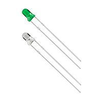 VCC LTH5MM12VFR4500 ໄຟ LED ສີເດັ່ນເດັ່ນ 5mm ຜ່ານຮູ LED 522nm ສຳລັບ 12VDC