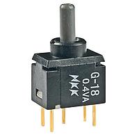 NKK Switches G18AP ສະຫງວນສະຫງວນຂະໜາດນ້ອຍສຸດປິດຜ່ານ (ON)-OFF-(ON) SPDT