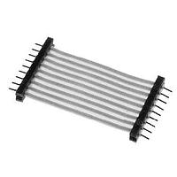 Aries Electronics 09-001.25-154YP ເສັ້ນສາຍ FFC / FPC Jumper Cables YELLOW STREAK JUMPER PITCH BARS 9 COND