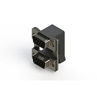 EDAC 661-009-364-00A ຕູ້ສະຫນອງ Dual Port D-Sub ມຸມຂວາ ຕູ້ສະຫນອງ Dual Port D-Sub