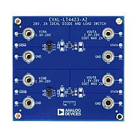 Analog Devices EVAL-LT4423-AZ ສະຫນັບໂຫລດ LT4423 28V, 2A Ideal Diode & Load Switch