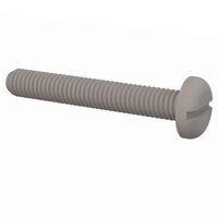 Essentra Components 50M060100N040 ພັນສລອດເດດ Pan Slotted Screw, M6 X 1 Thread, 40mm Lg