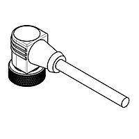 Banner Engineering MBCC-412RA ເສັ້ນສາຍເຊນເຊີ / ເສັ້ນສາຍອັກຕູເວດເຣີ Cordset: Single Ended 7/8 in; 4-pin Right-Angle Female; 3.66 m 4x18 Black PVC Jacket; PVC Black; Nylon Black Coupling Nut