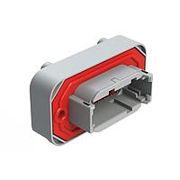 Amphenol SINE Systems ATM15-12PA-BM04 ຕູ້ຮັບສະເພາະ PCB 12 ຕຳແໜ່ງ ສີເທົາ ມີການຕິດຕໍ່ດ້ວຍບ້າງສົດ 12 ທາງ