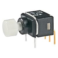 NKK Switches GB15AH-XB ປຸ່ມກົດສະຫນອງ SPDT ON-(ON) R/A ຝາຂາວ