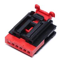 AMP Connectors - TE Connectivity 1456985-4 ກອງປະກອບຕໍ່ຕົວ 1X6 ຜູ້ຍິງບໍ່ມີຝາ LP assy Key C ມີ CPA