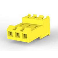 AMP Connectors - TE Connectivity 3-640600-3 ຮູງຮັບ Receptacle FEED THRU ບໍ່ມີແທບ 3P L.R. ເຫຼືອງ 20 AWG