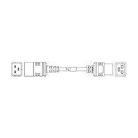 Volex 2136H 10 C3 ສາຍຕໍ່ຂະຫນາດພະລັງງານ AC 14/3 SJT 2.5M JUMPER UNIVERSAL BLK