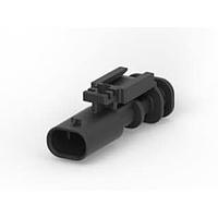 AMP Connectors - TE Connectivity 2203770-1 ຝາປະກອບການຕິດຕັ້ງປະກອບປຸ່ມ, 2P ປິດກຸ້ມ Key A