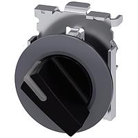 SIEMENS 3SU10622DF100AA0 ສະລັງເລືອກມືສັ້ນ. O-I. ສີດຳ