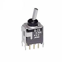 NKK Switches B29HB ON-OFF-(ON) .248 FLT ຂະຫນາດຍາວ PC .4VA