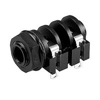 Same Sky (formerly CUI Devices) MJ-63032A ປະກອບໂທລະສັບອອດິໂອແຈັກ, 6.35 mm, ຮອງກັນ, 2 ສາຍນໍາສົ່ງ, ແຜງ, 0 ສະວິດ, ມີກະກູ່