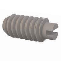 Essentra Components 010256S015 ຊຸດສະກຣູ Set Screw, ຫົວສະລອດ Slotted Head, ການດັບກະດູກ #2-56 Thread, ຄວາມຍາວ 5/32 Lg
