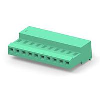 AMP Connectors - TE Connectivity 4-641193-0 ການປະກອບ Receptacle 10P MTA100 CONN ASSY GRN LF