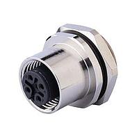 Same Sky (formerly CUI Devices) CDM1217-08A-FT-R9-67 ການຕິດຕັ້ງແຜງສາຍຍິ່ງ M12 ຍິງສົດ, ປະເພດບົດບາດ, ການຢືນຢັນດ້ານຫຼັງ PG9?ACode 8PIN, ນຸ່ມທອງສົດ