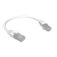 Amphenol Commercial Products RJE1Y21A83C42401 ການປະກອບສາຍເຄັບ RJ-RJ Ethernet, CAT6, ຮູບກົງມົນສຸດບາບ 28AWG, ສີຂາວ, ປົກຄຸມດ້ວຍການອອກແບບພິເສດ, ບໍ່ມີການປ້ອງກັນ, ຄວາມຍາວ = 6 ຟຸດ