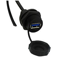 Stewart Connector 67U3BD-006-K USB 3.0 IP67 USB 3.0 ປະເພດ A ຜູ້ຍິງ ເຖິງສິ່ງສະເລີຍ 6FT