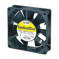 Sanyo Denki 9WS0924M401 ພັງລົມ Axial DC Axial, 92x92x25mm, 24VDC, 35.7CFM, 1.44W, 27dBA, ກັນນ້ຳ, Tach, IP54