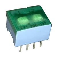CTS Electronic Components 206-122ST ສະຫຼັບ DIP 2 ສ່ວນສະຫຼັບ SPDT