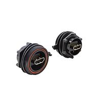 Bulgin PX0863 ຕົວເຊື່ອມຕໍ່ແບບມົດູເລີ / ຕົວເຊື່ອມຕໍ່ Ethernet ຕົວເຊື່ອມຕໍ່ບົດຫນ້າກະບອດ ຊຸດ PX0863 ປະຕູປິດ HDMI ຕົວເຊື່ອມຕໍ່ຈາກດ້ານຫນ້າກະບອດໄປຫາຕົວເຊື່ອມຕໍ່ HDMI ມາດຕະຖານ ດ້ານຫຼັງກະບອດ