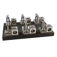 Mersen 62003J ບລອກຟິວ Class J, ການສະໜອງດ້ວຍສະຫນັກສົດ Class J, 3 ໂພນ, 600V, 200A, ຕິດຕໍ່ດ້ວຍຄລິບດ້ານ