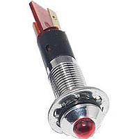 Mallory Sonalert FL1M-8SJ-2-R12V ດີດເອດ LED ແດງ 8MM ແມັດ 12VAC/DC