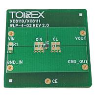 Torex Semiconductor XC8111AA010-EVB-01 ບອດປະເມີນຜົນ Load Switch Load Switch IC ທີ່ມີຟັງຊັນດໄອໂດດອິເດຍນ
