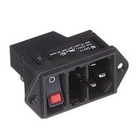 Schurter DD11.0113.1111 ປາກທາງແດງສະແດງແສງ QC 10A ບໍ່ມີລະບົບລົງ