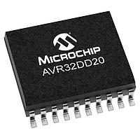 Microchip Technology AVR32DD20-I/SO MCUs 32KB, 4KB RAM, 20p, 24MHz, MVIO, 12b ADC, ZCD, DAC, 2xUART, SPI, TWI