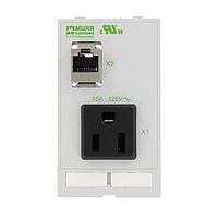 Murrelektronik 4000-68000-4040000 ໂມດູນ Ethernet I/O MODLINK MSDD SINGLE COMBI INSERT USA NEMA 5-15, 1xRJ45 ຍິງ/ຍິງ