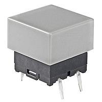 NKK Switches JB15KP-2H ສະຫນັບສະຫນູນສະຫນັບສະຫນູນ SPST OFF-(ON) 50mA ຝາລົມແກ້ວສີເຫຼືອງ