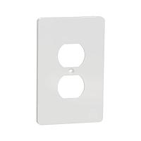 Square D SQWS422011WH ກະແຈກປົກຄຸມ 1 G MID+ DUPLEX OUTLET WALL PLATE WH