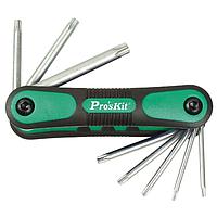 Proskit HW-121L 8Pcs Folding Star Key Set