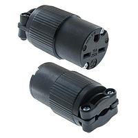 Qualtek Electronics Q-722 ປຸ່ມຮັບ 15A/250VAC WIRNG DEV NEMA 6-15R ສີດຳ
