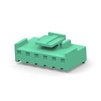 AMP Connectors - TE Connectivity 6-1123722-6 ຮອງສະໜອງຫົວກົງແລະສາຍສະໜອງ 3.96 EP PLUG HSG 6P(ສີຂຽວ)