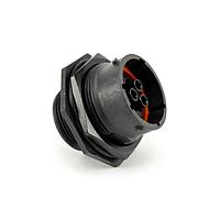 Amphenol SINE Systems RTS718N103P03 ຕູ້ຕໍ່ຕ່າງ Receptacle, Jam Nut, 13 (10+3 Coax) ຕຳແໜ່ງ, ຜູ້ຊາຍ, ຂະໜາດ Shell 18, ມີຢາປິ່ນ Silicone