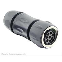 Eaton Souriau-Sunbank UTGX6JC128S ປລັກສ໌ ປລັກສ໌, ມີກະແຈບເຄື່ອງປົກກັນສາຍສະຍາຍ, ສໍາລັບ 8 ຂໍ້ຕິດຕໍ່ຍິງ, IP68/69K