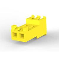 AMP Connectors - TE Connectivity 3-644466-2 ຮູງຮັບ Receptacle FEED THRU ມີແທບ 2P L.R. ເຫຼືອງ 20 AWG