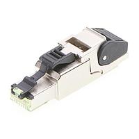 Molex 130047-8010 ຕົວເຊື່ອມ FA RJ45 CAT6A 8P MA STR SHLD IPC AWG26