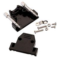 Wurth Elektronik 61801525322 ຝາຫົວຫຼັງສອງສ່ວນ WR-DSUB ພລາສຕິກ ປົກຫົວເຂົ້າດ້ານບູດ 4-40 ນຸມ