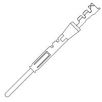 Eaton Souriau-Sunbank SM24ML-1TK6 ຕິດຕໍ່ Trim Trio Pin Crimp 24 AWG Contact Sz 16