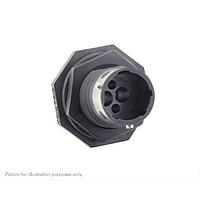 Eaton Souriau-Sunbank UTGX7102W2P ຮອບຮອງ Jam nut receptacle, ບໍ່ມີ backshell, ສໍາລັບ 4 ຕິດຕໍ່ຊາຍ, IP68/69K