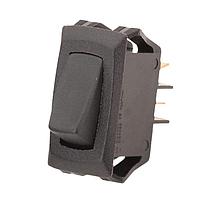 Carling Technologies RD221-MB-B-0-N ສະຫນັບສະຫນູນ 1 ໂພນ, ປິດ - ບໍ່ມີ - (ເປີດ), 8A/12A 250VAC/125VAC 1/2 HP, ສະຫນັບສະຫນູນປຸ່ມກົດປ່ຽນສະພາບສີດຳມັດບໍ່ມີແສງສະຫນອງມີກັບ .250 Tab (Q.C.)