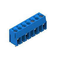 Wurth Elektronik 691101810004 ຕົວປ້ອງກັນສາຍສວນ WR-TBL 10.0mm pitch Modular THT ສີຟ້າ ການເຂົ້າສາຍແບບຮອງນອນ Wire Protector 12.6mm ສູງ 4P