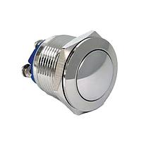 E-Switch PV1S240SS-M01 ຕ້ານການທຳລາຍ Anti-vandal, SPST, Off-(On), ຕິດຕູ້, ດ້ານໜ້າ, ເງິນ, ສັນຍາລັກພະລັງງານ, IP65