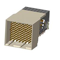 Amphenol FCI 10124755-102LF ຕູ້ຕໍ່ໄວສູງ / ຕູ້ຕໍ່ແບບມົດູເລີນ 3 ຄູ່ RAH VS2