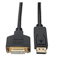 Tripp Lite P134-001-GC ສາຍຕໍ່ອະເດັດເຕີ 1FT DP TO DVI ອະເດັດເຕີທອງ, ຜູ້ຊາຍ/ຜູ້ຍິງ