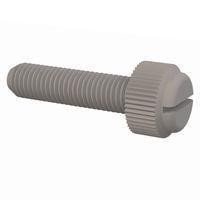 Essentra Components 092528100TEG ກຸມນິ້ວສະແລດ Thumb Screw Slotted, 1/4-28 Thread, 1 Lg
