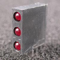 Kingbright WP934RZ/3ID ຕົວບອກກະດານວົງຈອນ LED ສີແດງ Tri 625nm ກະຈາຍແສງ 20mcd